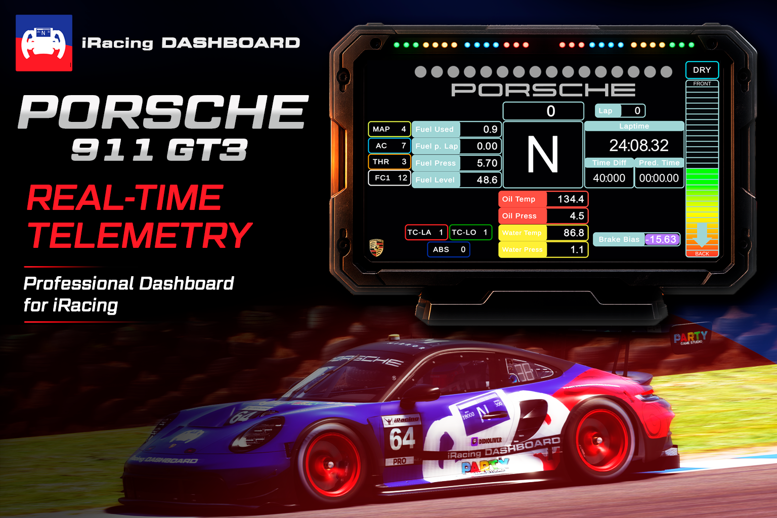 Porsche 911 GT3 Dashboard